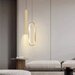 Pendul LED 24W Minimalist Gold, LED inclus, 2 surse de iluminare, Lumina: Natural